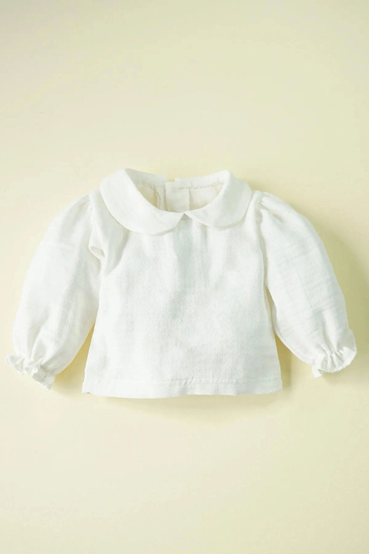 Kız Bebek Ve Çocuk Fırfırlı Balon Kol Müslin Gömlek