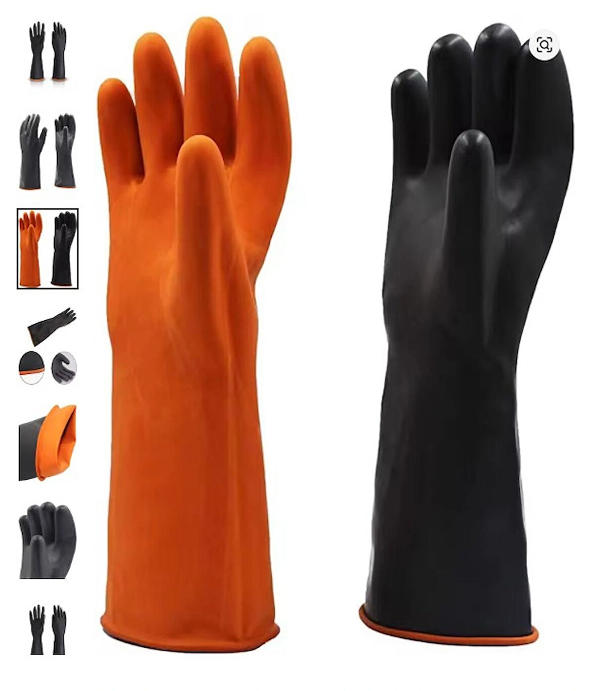 Double Siyah Kimyasal A Karşı Koruyucu Asit Eldiven En388 En420 Düz 60 Cm - 1 Double Panda Double Siyah Kimyasal A Karşı Koruyucu Asit Eldiven En388 En420 Düz 60 Cm