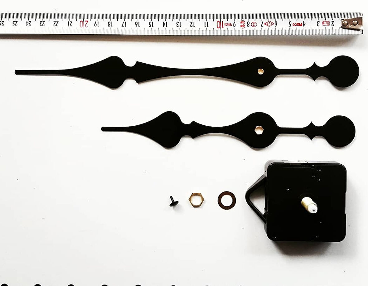 18 cm yelkovan akrep duvar saati mekanizması