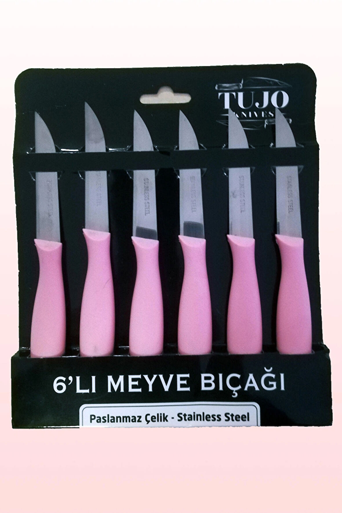 Tujo Paslanmaz Çelik 6'lı Meyve Bıçağı