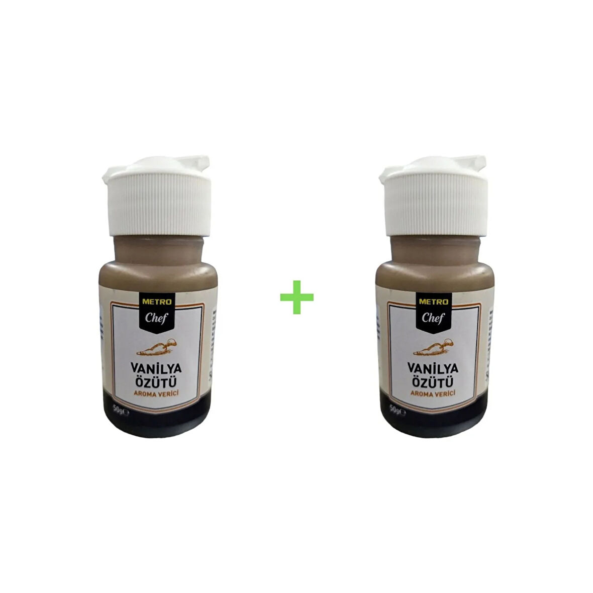 Metro Chef Vanilya Özütü Katkısız 50g X 2 Ekonomik Paket