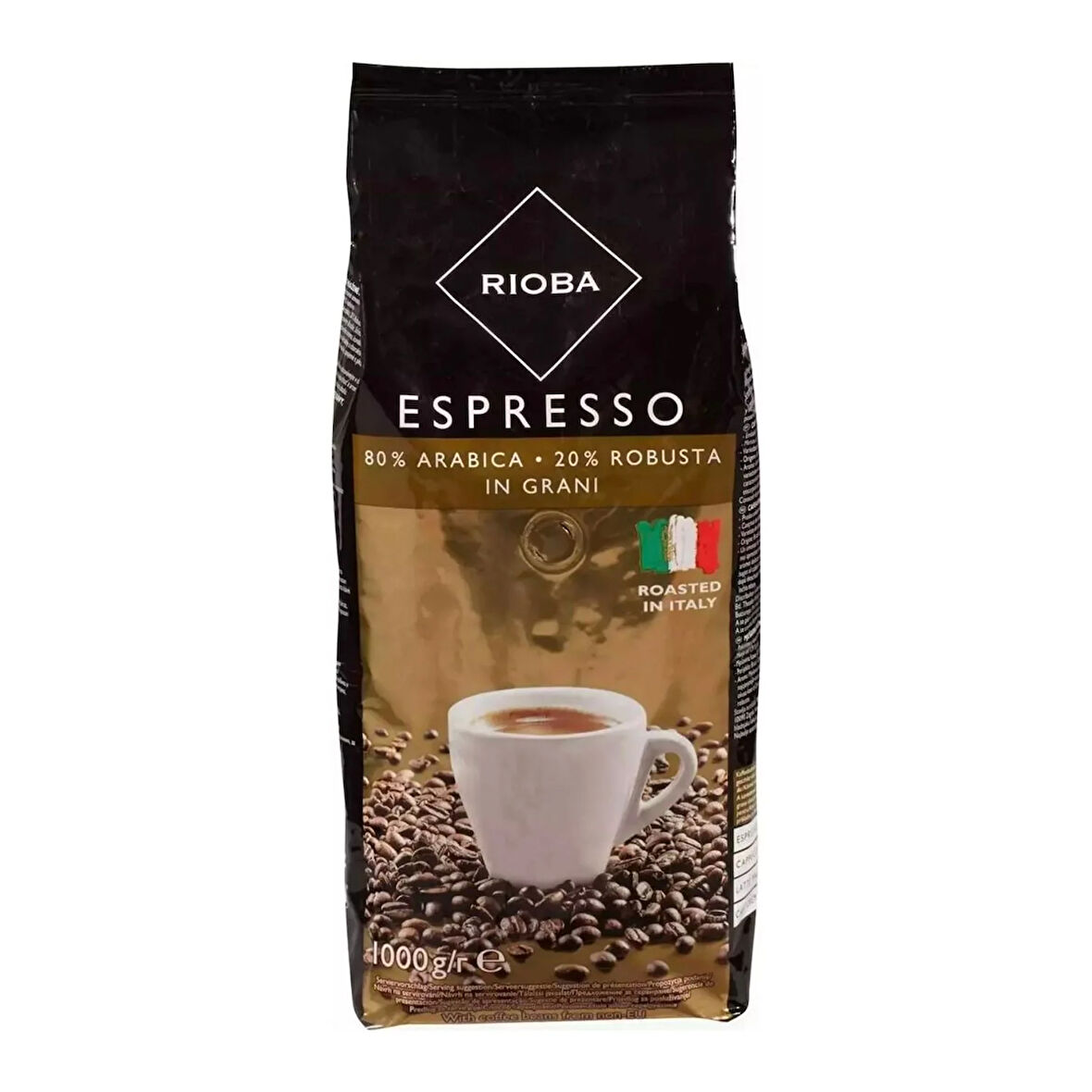 Rioba Espresso Çekirdek Gold Kahve %80arabica %20 robust 1KG