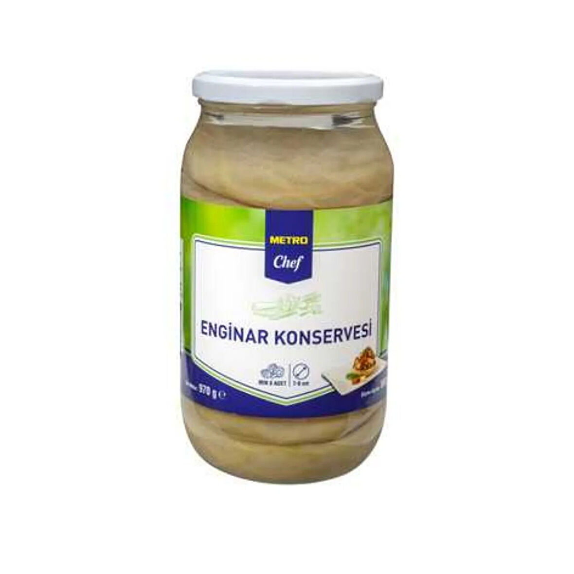 Metro Chef Enginar Konservesi 970G En Az 8 Adet 7-9 cm