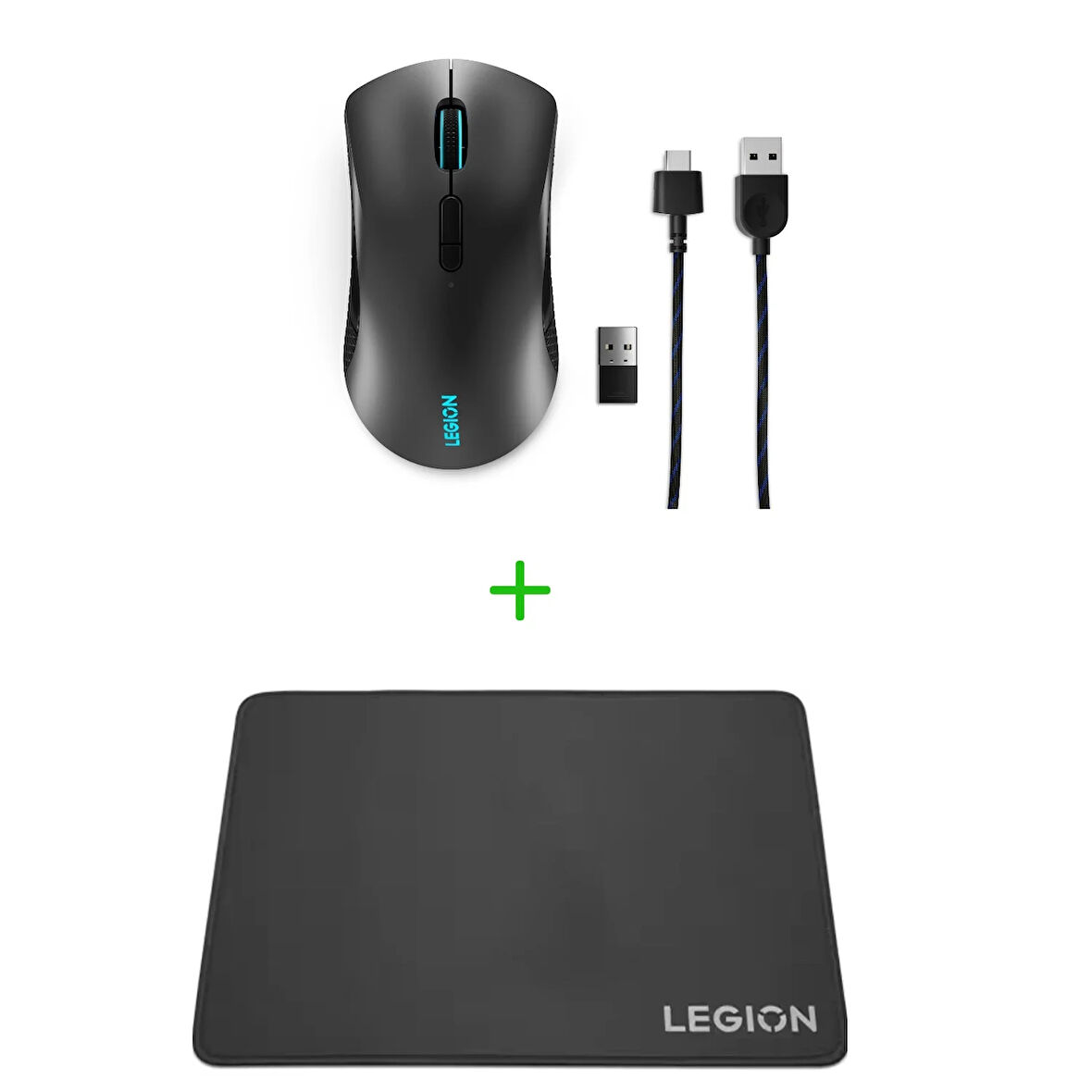 Lenovo m600 Mouse Type c Şarjlı GY50X79385+Legion Gaming MousePad GXY0K07131