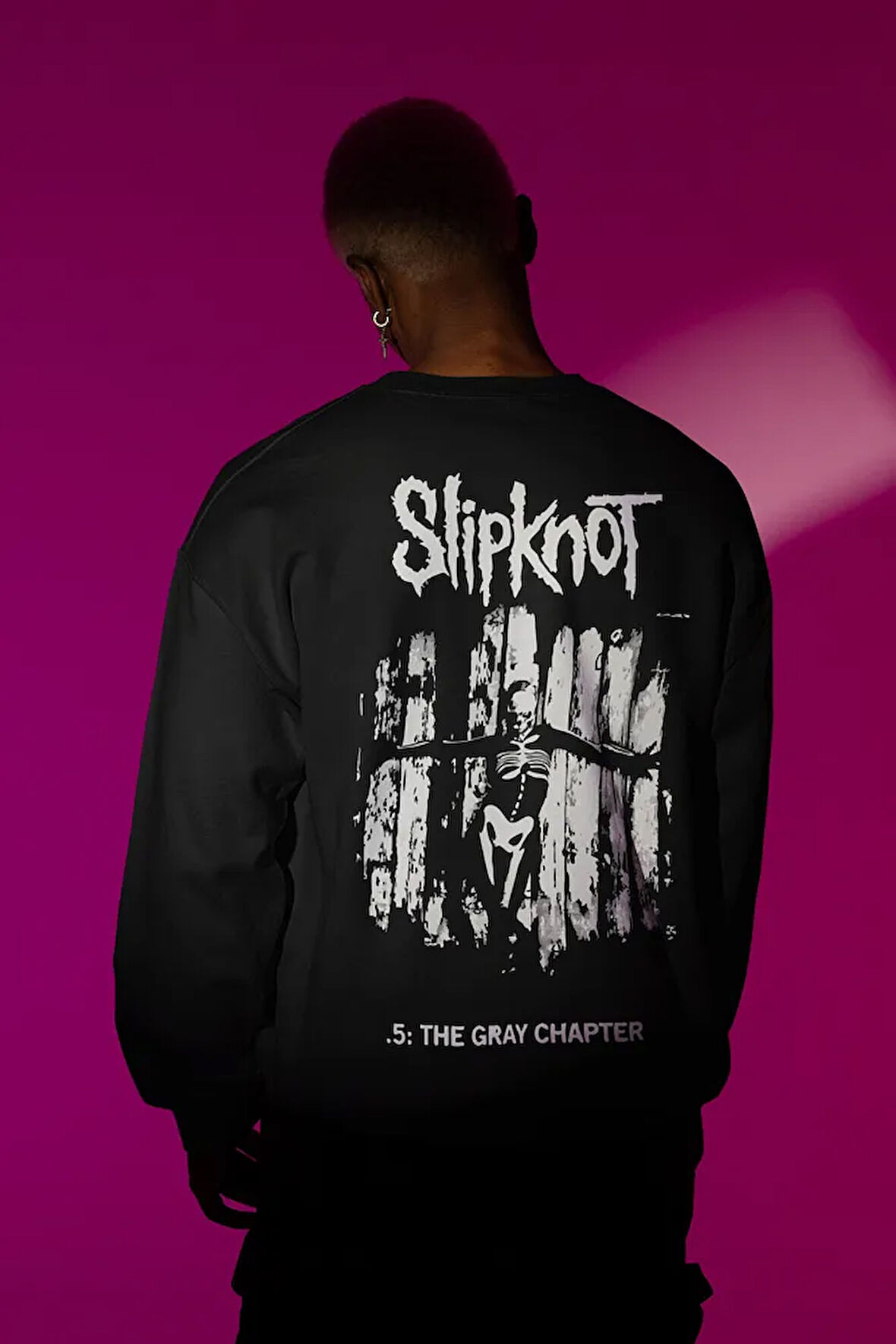 Slipknot Rock Metal Müzik Grubu Baskılı Unisex Oversize Sweatshirt