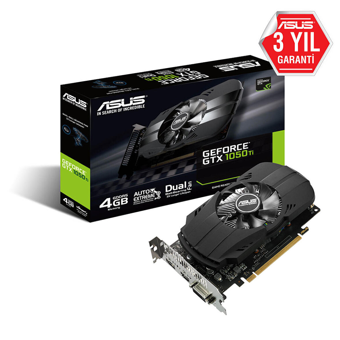 Asus Phoenix GTX 1050 Ti 128 Bit GDDR5 4 GB Ekran Kartı