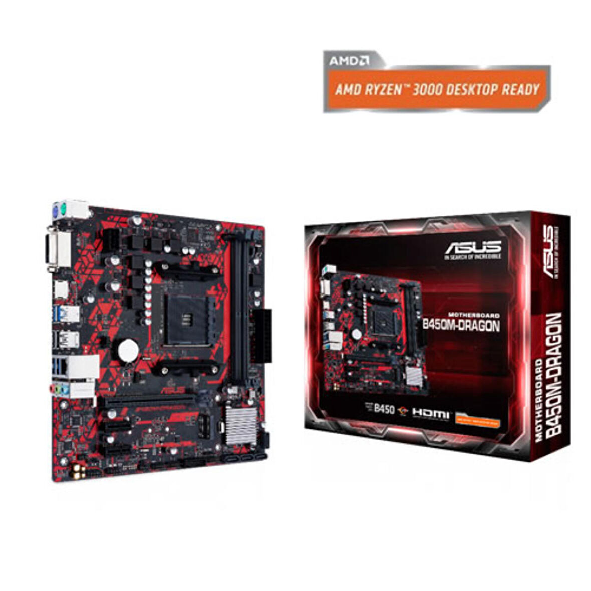 Asus B450M-Dragon AMD B450 AM4 DDR4 4400 MHz Masaüstü Anakart