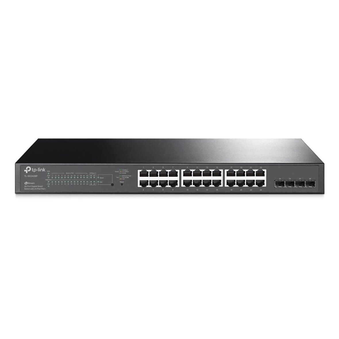 TP-Link TL-SG2428P JetStream 28-Port Gigabit Smart Switch 4-SFP 24-PortPoE+(250W