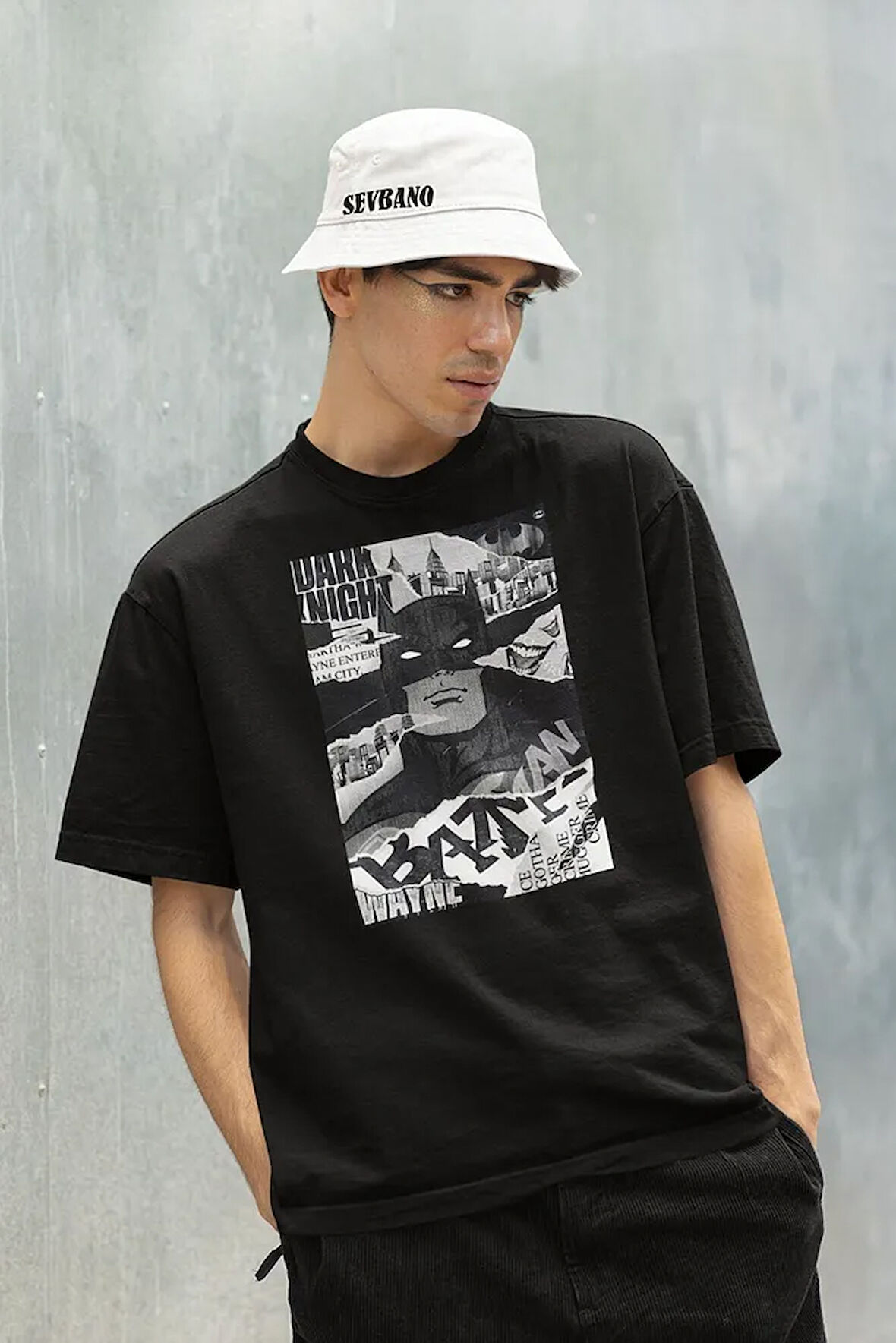 Bruce Wayne Batman Baskılı Unisex Tişört, Oversize Film Tişört
