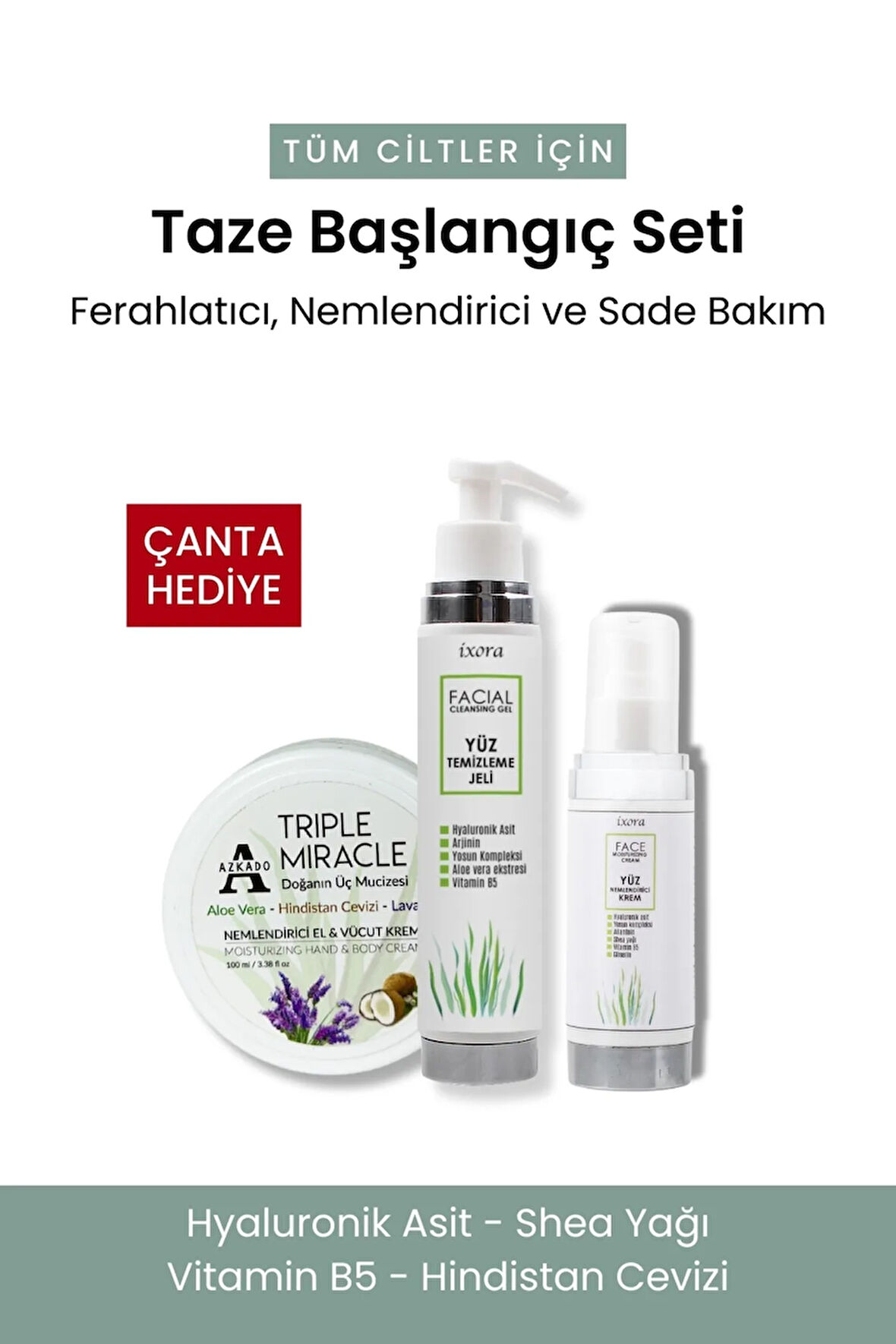 Tüm Cilt Tipleri İçin Taze Başlangıç Seti - ÇANTA HEDİYELİ