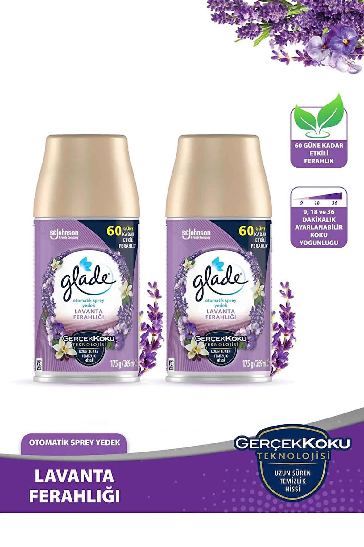 Oda Kokusu Yedek Sprey Lavanta 2 x 269 ml./175gr.