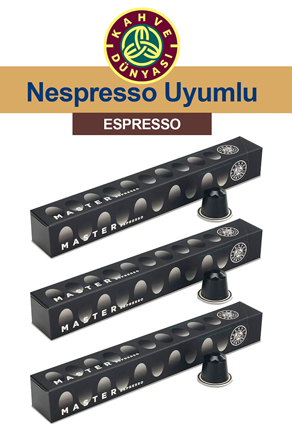 Espresso Kapsül Kahve 3 Adet 10'lu Kutu