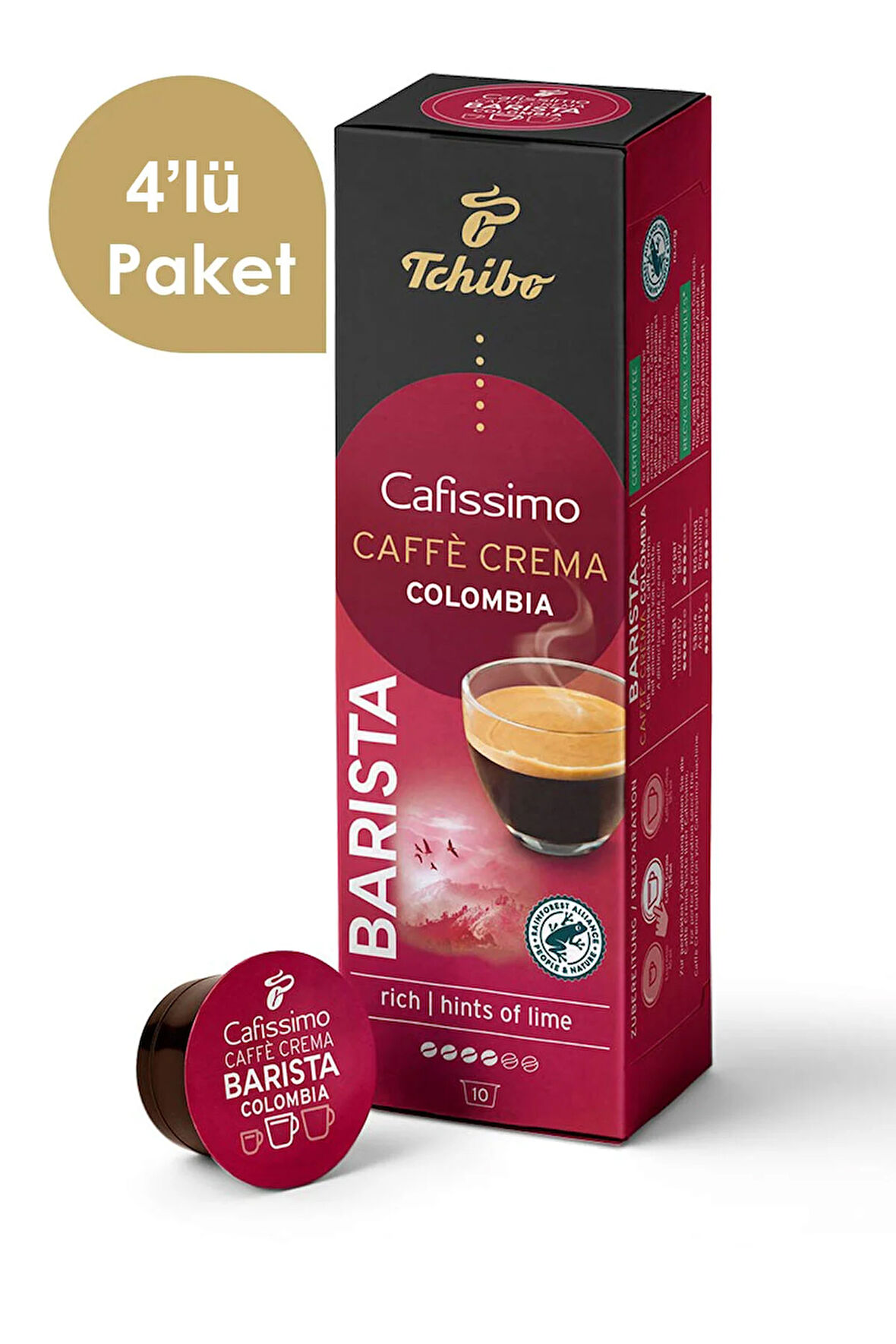 Caffe Crema Colombia 10'lu Kapsül Kahve x4