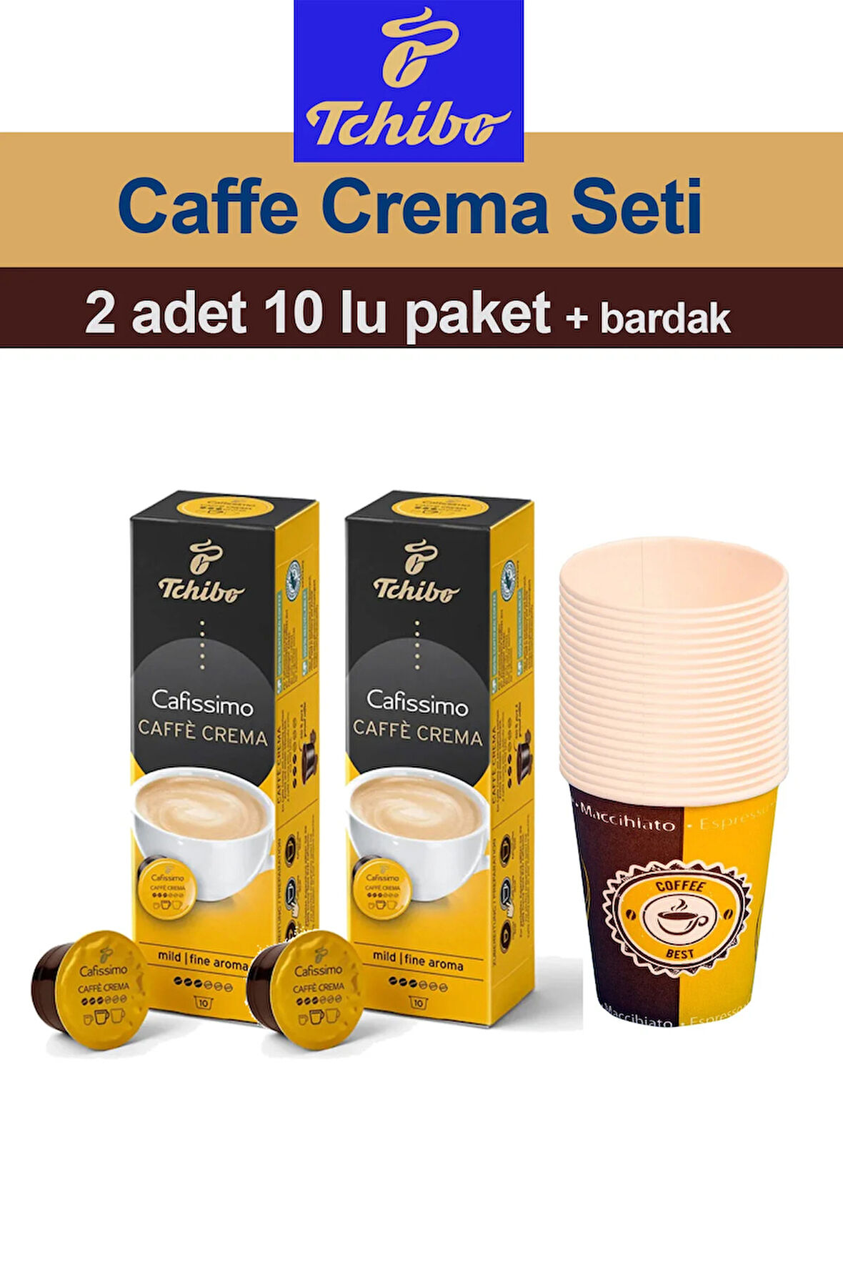 Cafissimo Caffè Crema Fine Aroma 2x10 Adet Kapsül Kahve