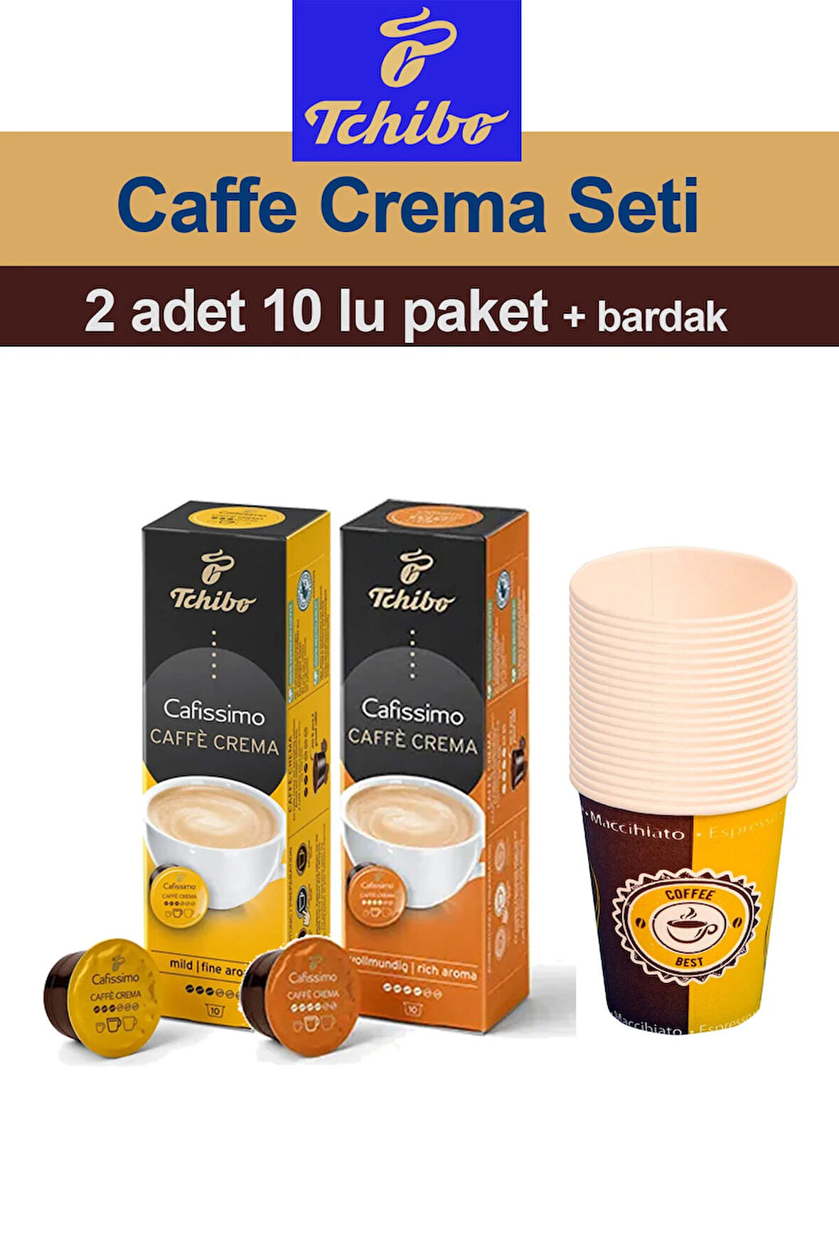 Cafissimo Caffè Crema Fine - Rich Aroma 2x10 Adet Kapsül Kahve