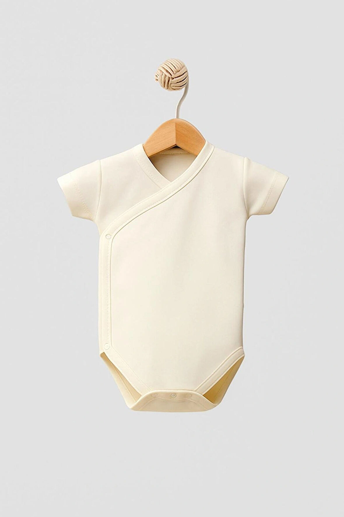 %100 Organik Pamuklu Çıtçıtlı Bebek Body Zıbın