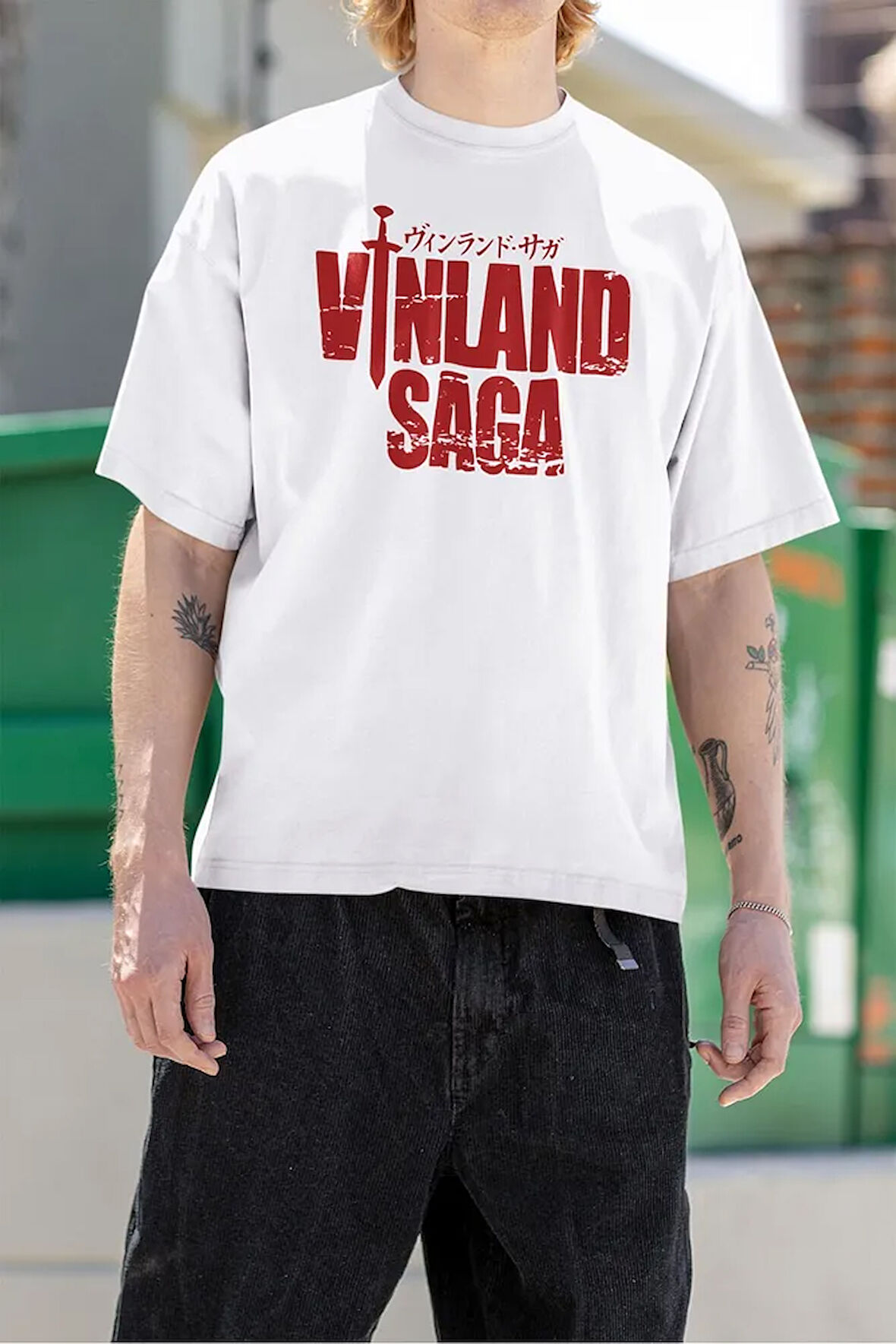 Vinland Saga Anime Dizi Baskılı Unisex Oversize Tişört