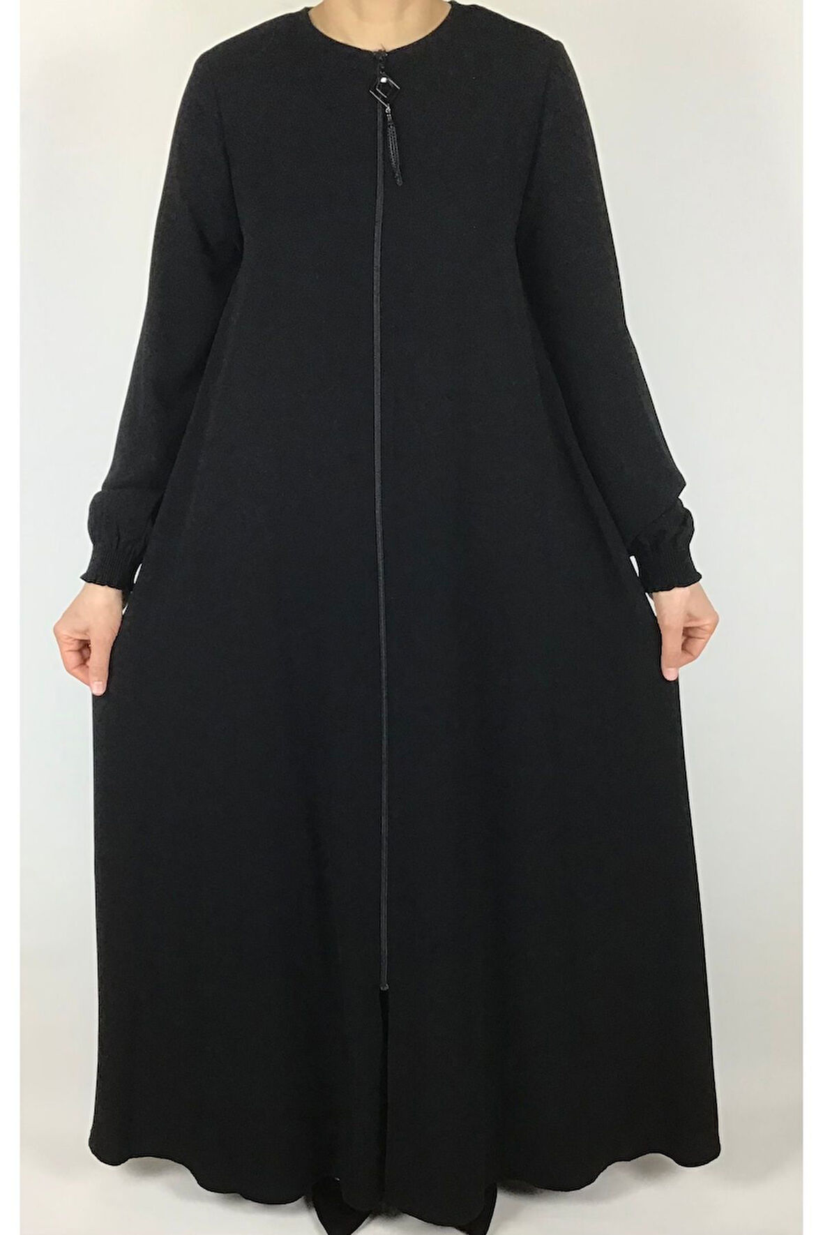 ÖNÜ FERMUARLI GİZLİ CEPLİ MEVLANA MODEL FERACE