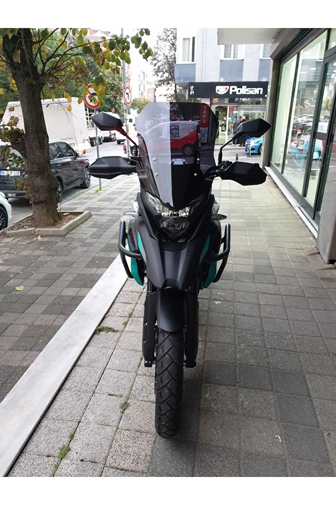 MOTOCAM Java RVM 500 Siperlik Ön Cam 2021-2025 Model 53cm Siyah Renkli 4mm