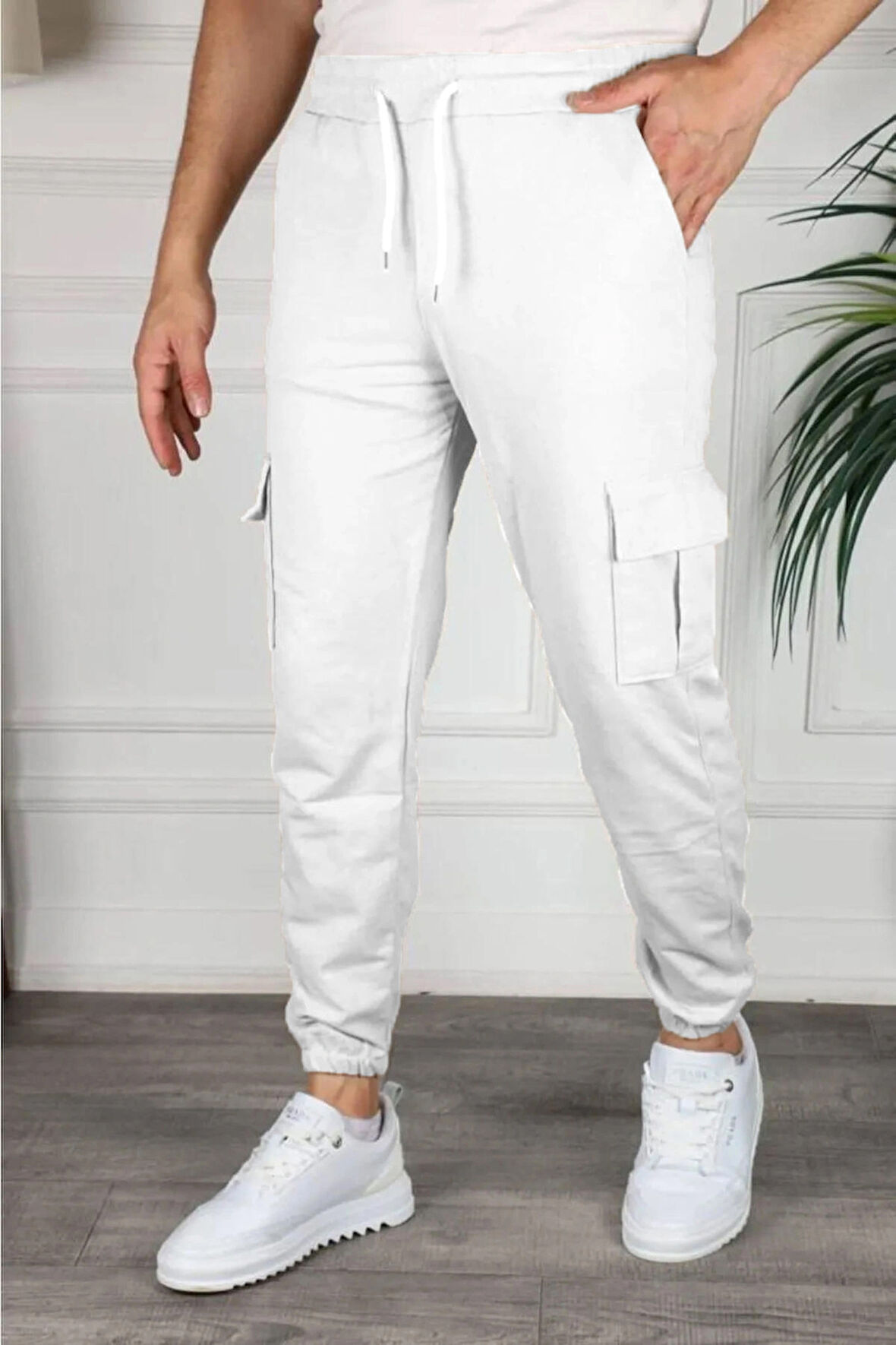 Kargo Cep Unisex Paça Lastikli Eşofman Altı