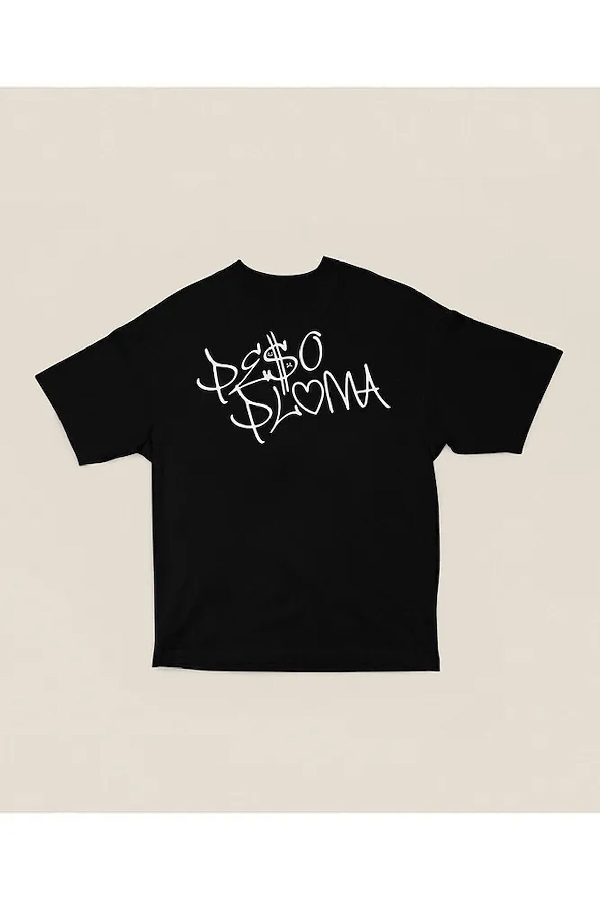 Peso Pluma Rapper Yazılı Unisex Tişört, Oversize Rap Tişört