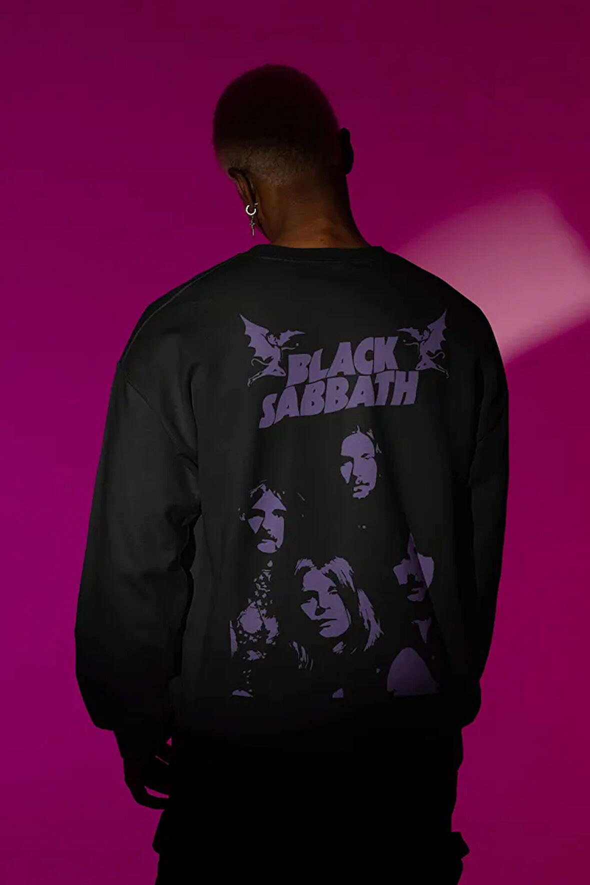 Black Sabbath Müzik Grubu Baskılı Unisex Oversize Sweatshirt