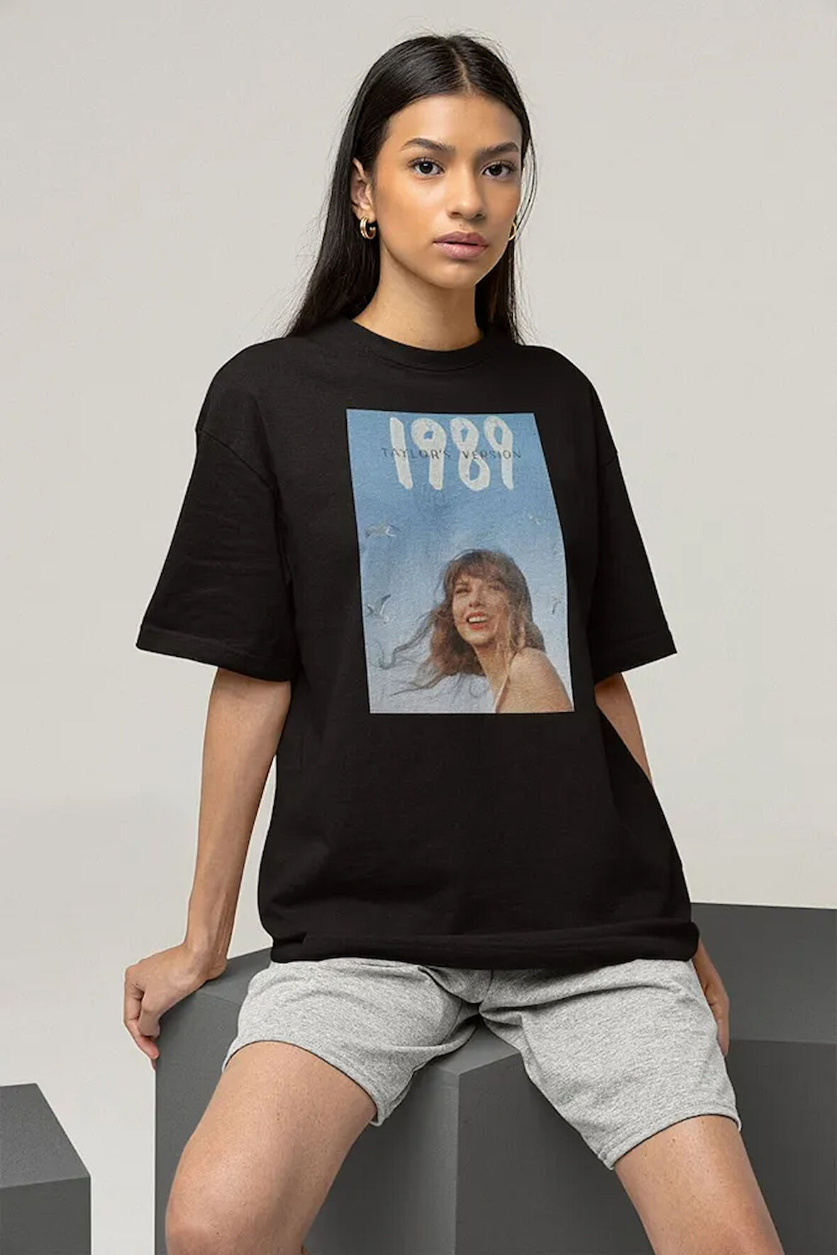 Taylor Swift 1989 Baskılı Unisex Oversize Tişört