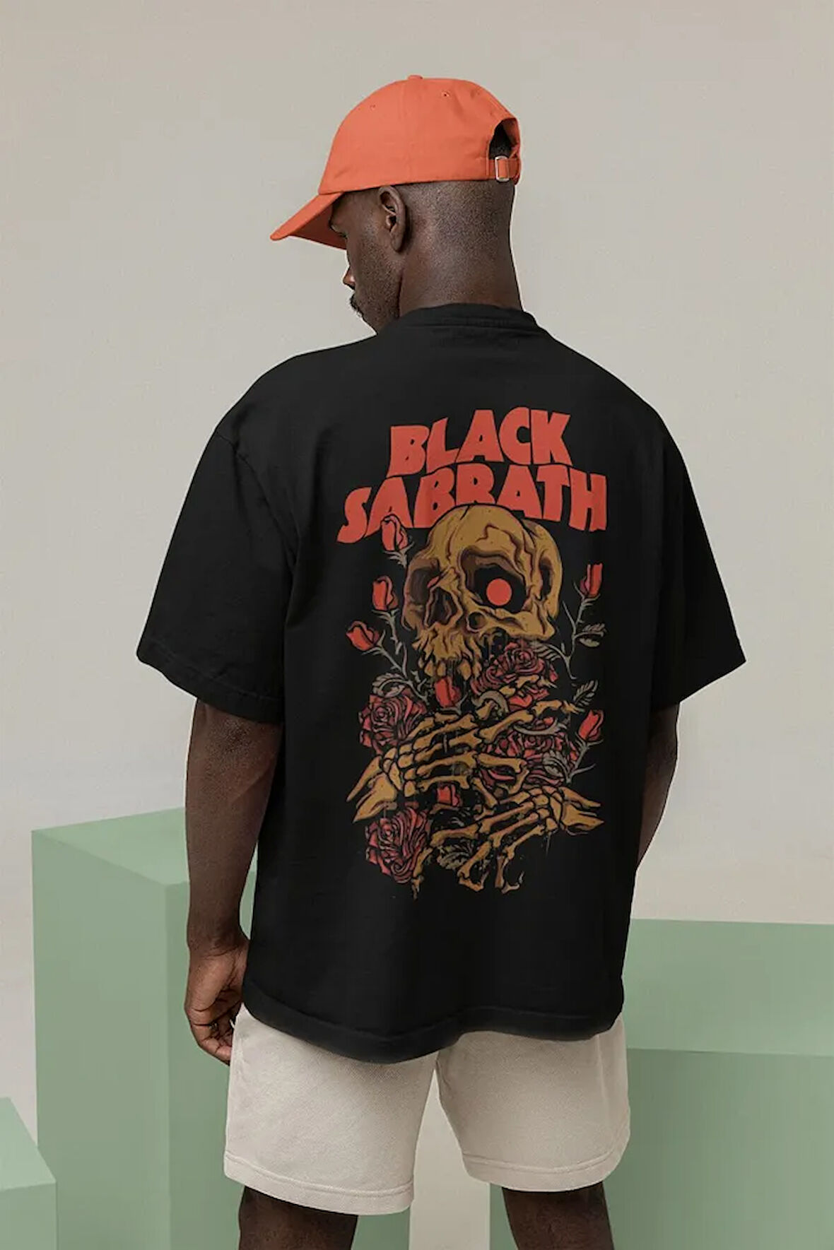 Rock Metal Müzik Grubu Black Sabbath Baskılı Unisex Oversize Tişört