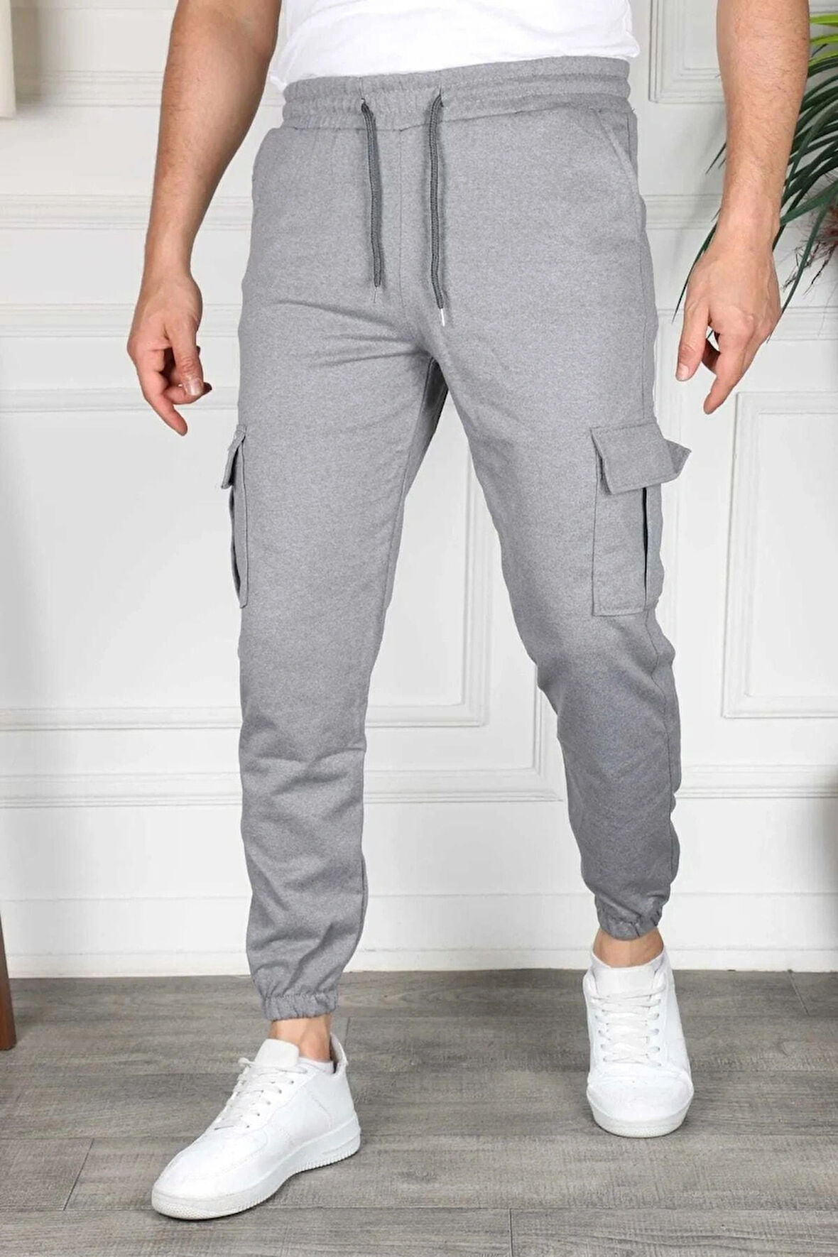 Kargo Cep Unisex Paça Lastikli Eşofman Altı