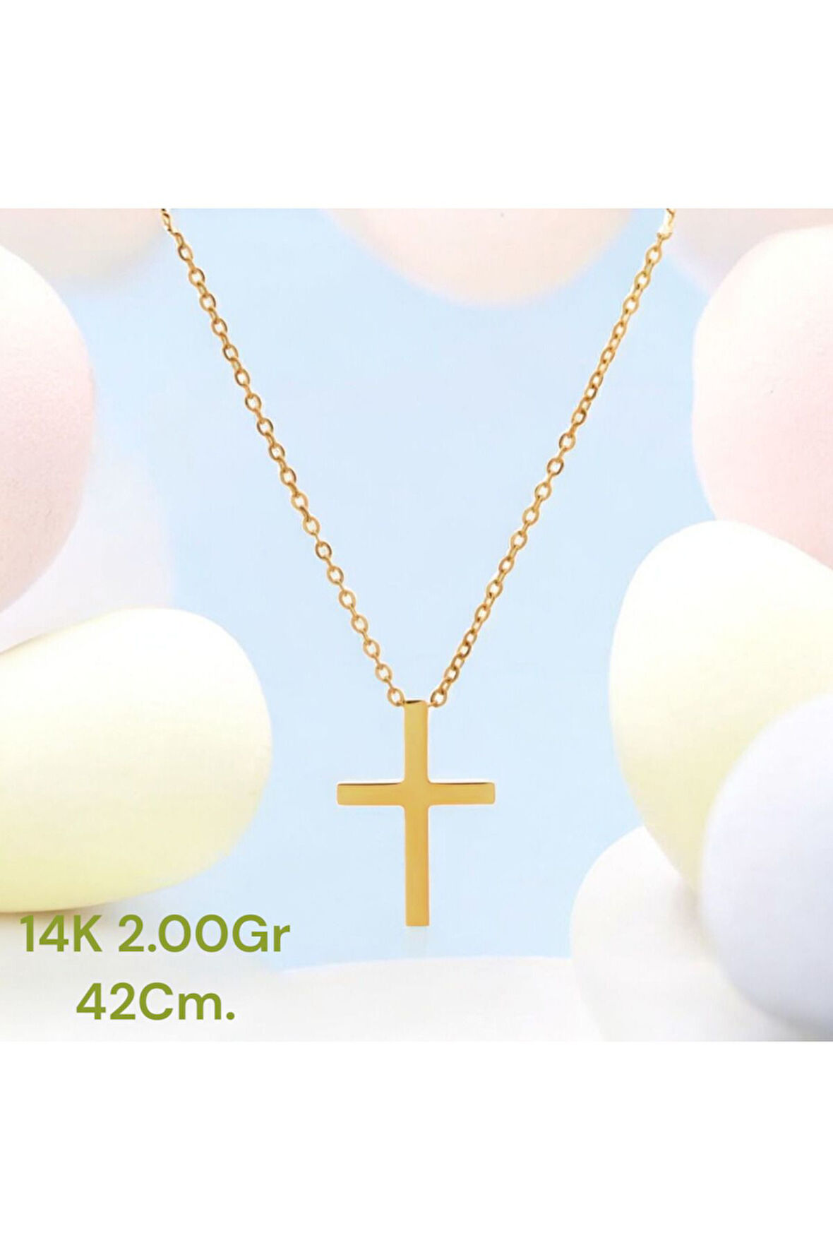 14AYAR 2.00Gram Altın Haç kolye