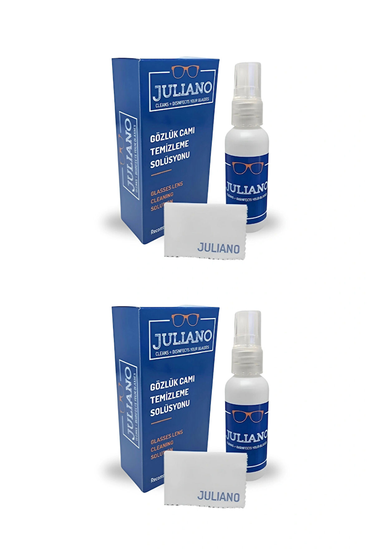 Juliano 2 Adet Gözlük Temizleme Antistatik Solusyon Sprey Set
