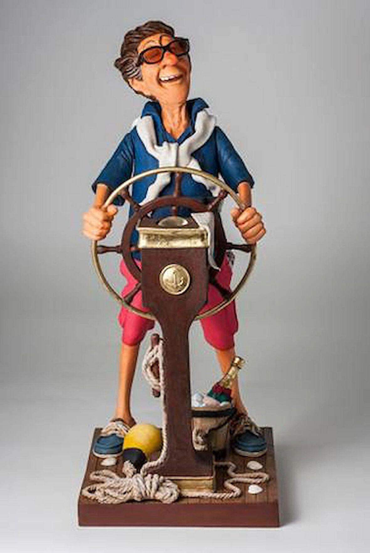 Forchino Biblolar - Sertifikalı Yat Kaptanı Biblo 25,5x19x44 cm Dekoratif Obje