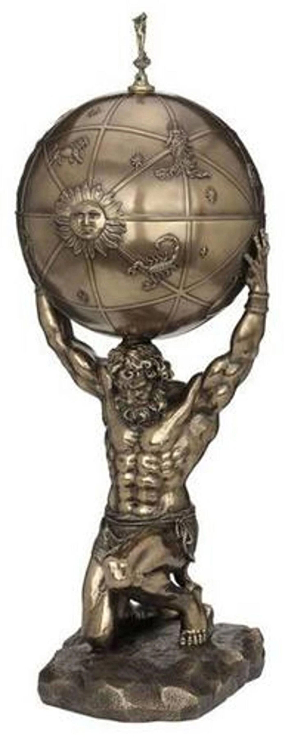 Wise Biblolar - Atlas Biblo 31x27x64 cm Dekoratif Obje Mitoloji & Tarih