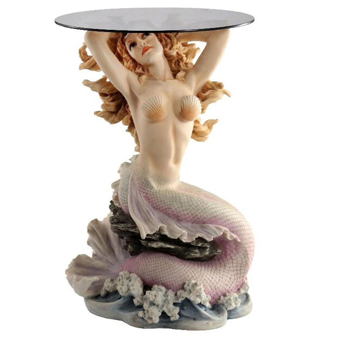 Wise Ayna & Sehpa-Wise Biblolar - Denizkızı Sehpa 49x35x60,5 cm Dekoratif Obje Ev Ofis