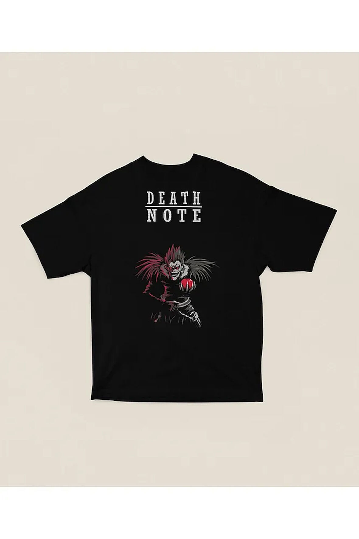 Death Note Baskılı Unisex Oversize Anime Tişört