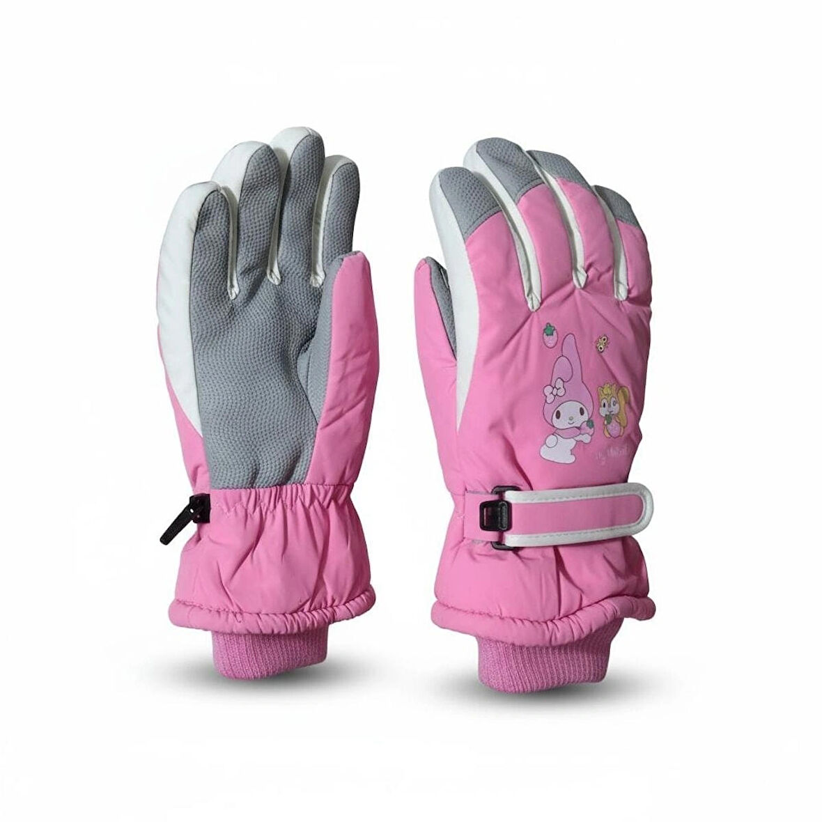 4-8 Yaş Kız Çocuk Şişme Kar Kayak Eldiveni