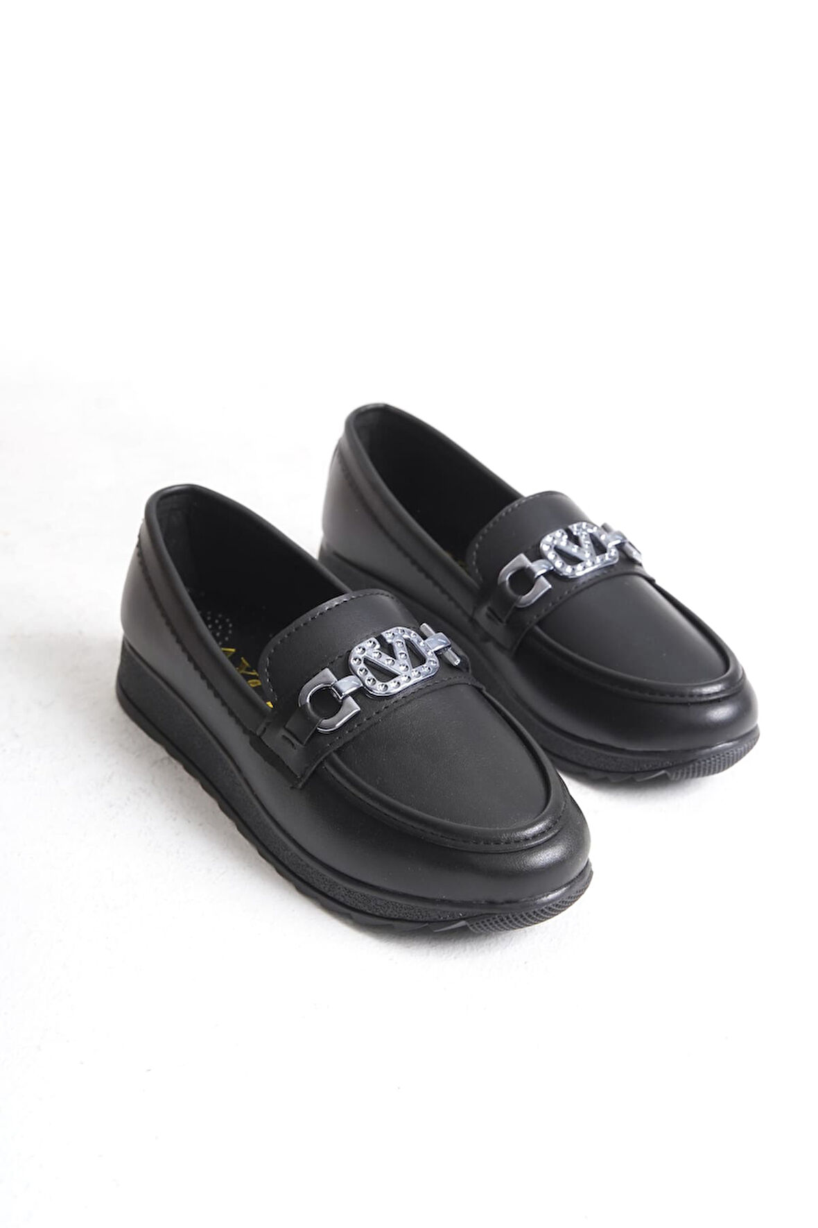 CHARLOTTE Ortopedik Rahat Taban Toka Detaylı Klasik Babet Anne Ayakkabısı ST Siyah