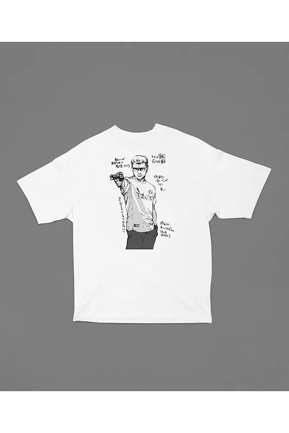 Yusuf Dikeç Baskılı Unisex Tişört, Oversize Olimpiyat Sporcusu Tişört