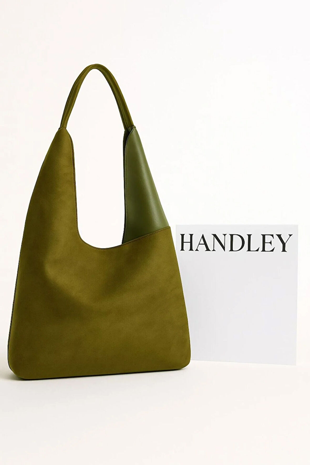 Minimalist Süet Tote Çanta – Şık Vegan Deri Omuz ve El Çantası