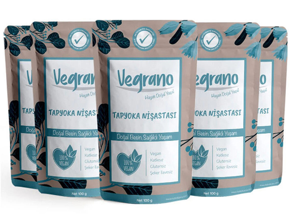 Vegrano Tapyoka Nişastası (Gıda Tipi) 100 g x 5