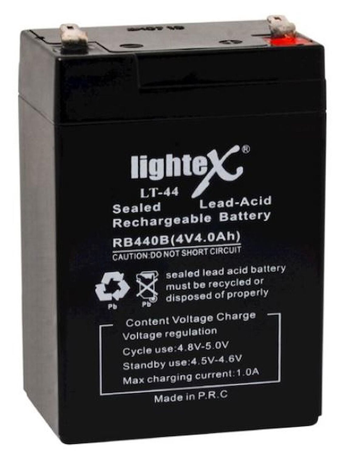 LIGHTEX LT-44 4 VOLT - 4 AMPER KURU AKÜ (IŞILDAK AKÜSÜ) (81)