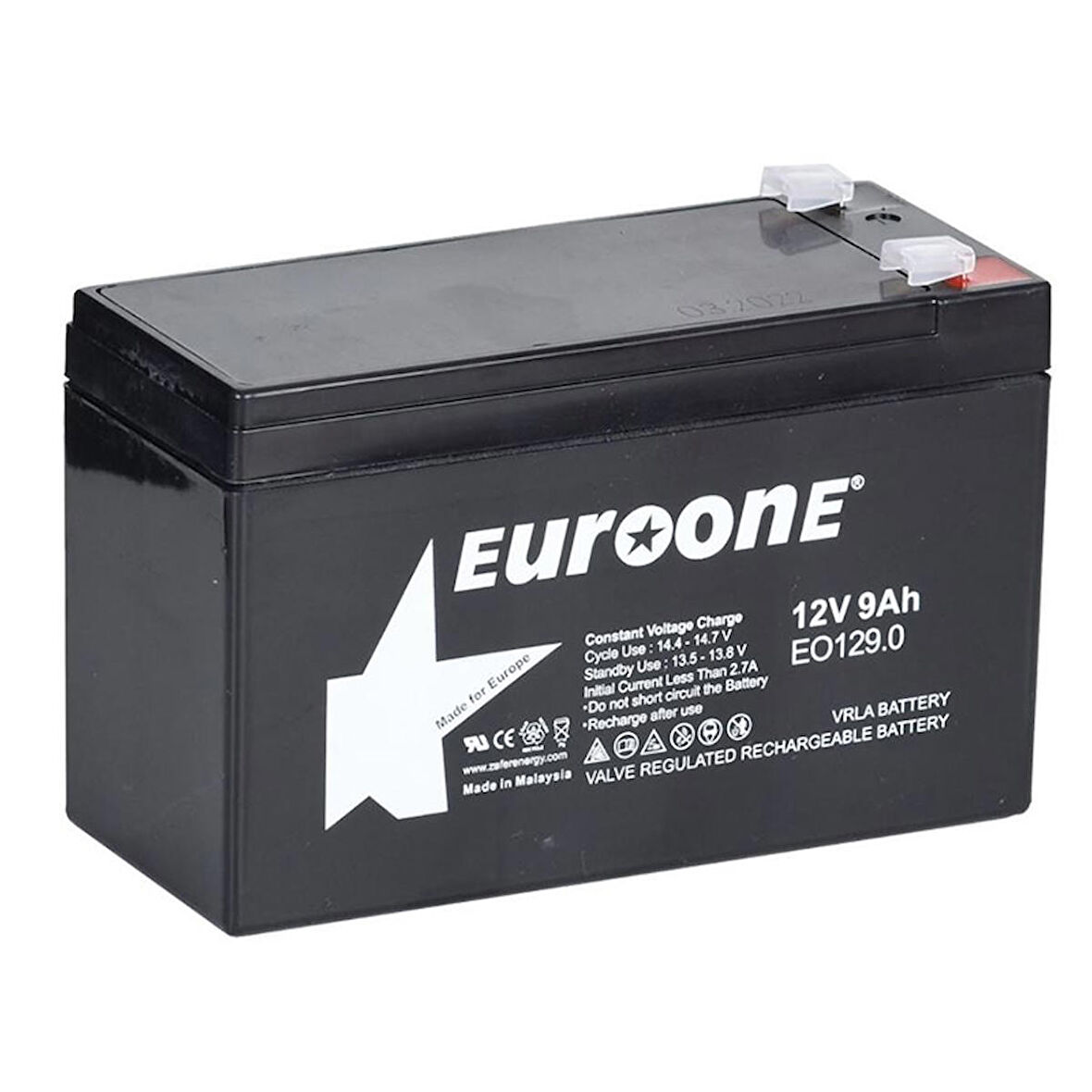 EUROONE EO-129.0 12 VOLT - 9 AMPER AKÜ  (150 X 65 X 90 MM) (81)