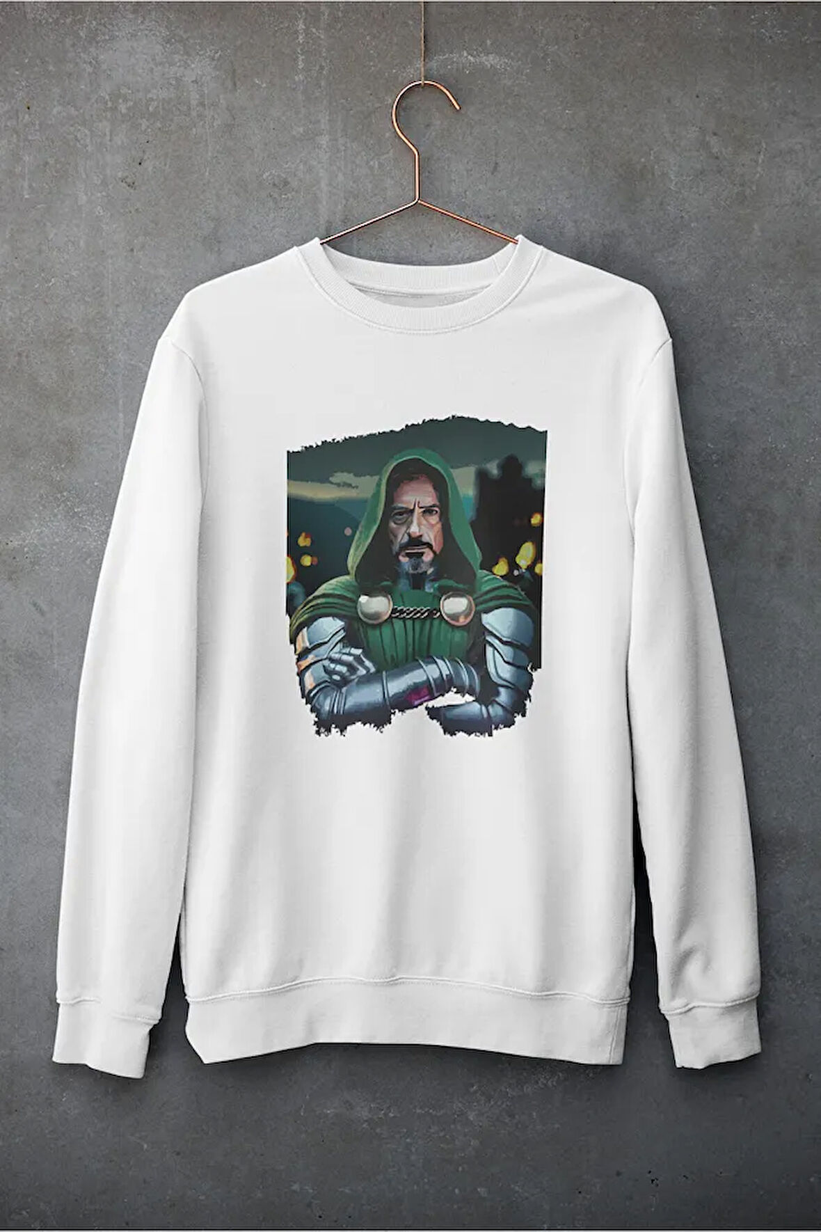 Doctor Doomsday Baskılı Unisex Oversize Marvel Karakter Sweatshirt