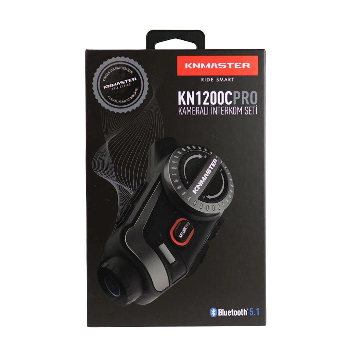 KNMASTER KN1200C PRO Kameralı Motosiklet Kask İnterkom Bluetooth Intercom Kulaklık Seti