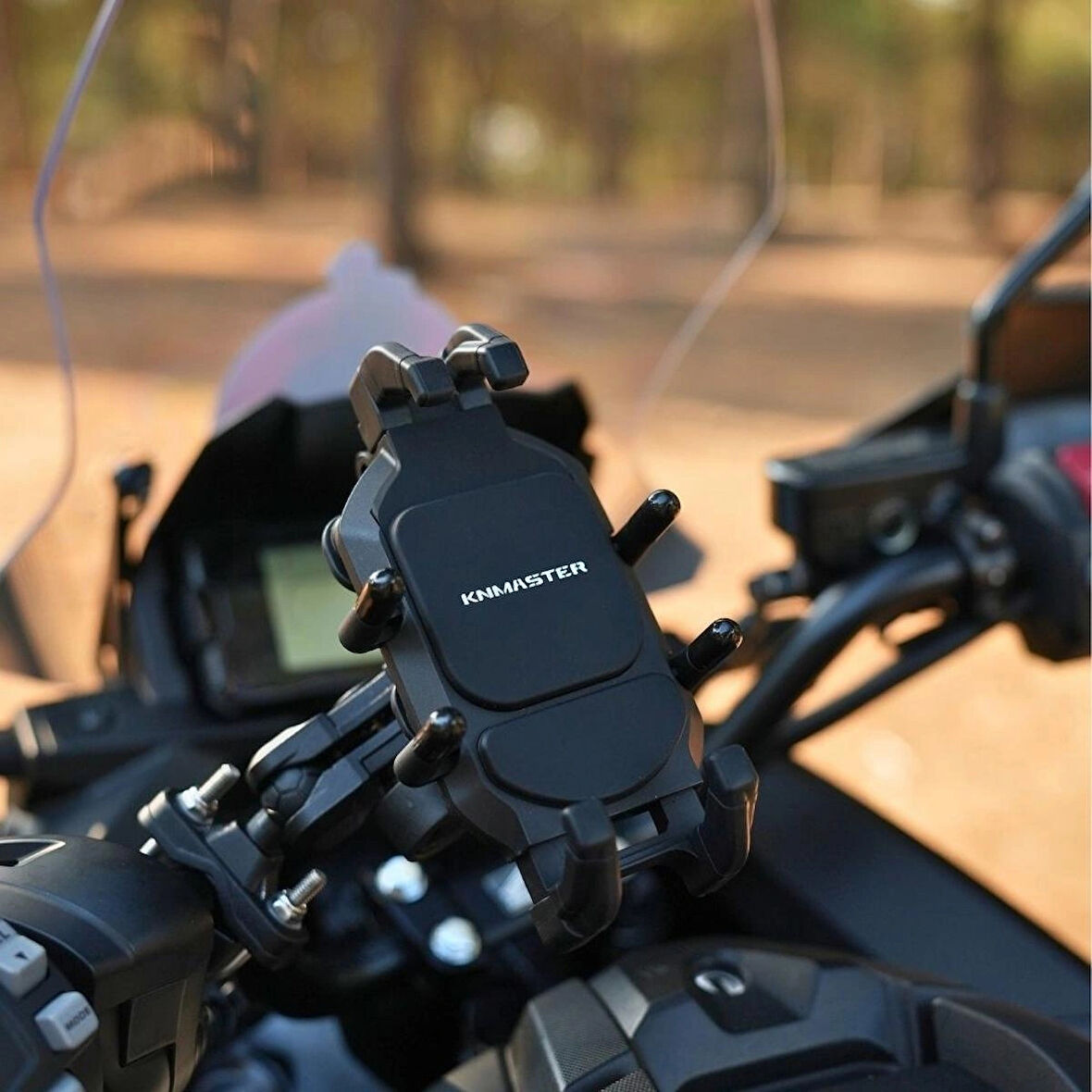 Knmaster TT-860 Titreşim Engelleyicili Tüm Motosikletlere Uyumlu Telefon Tutucu