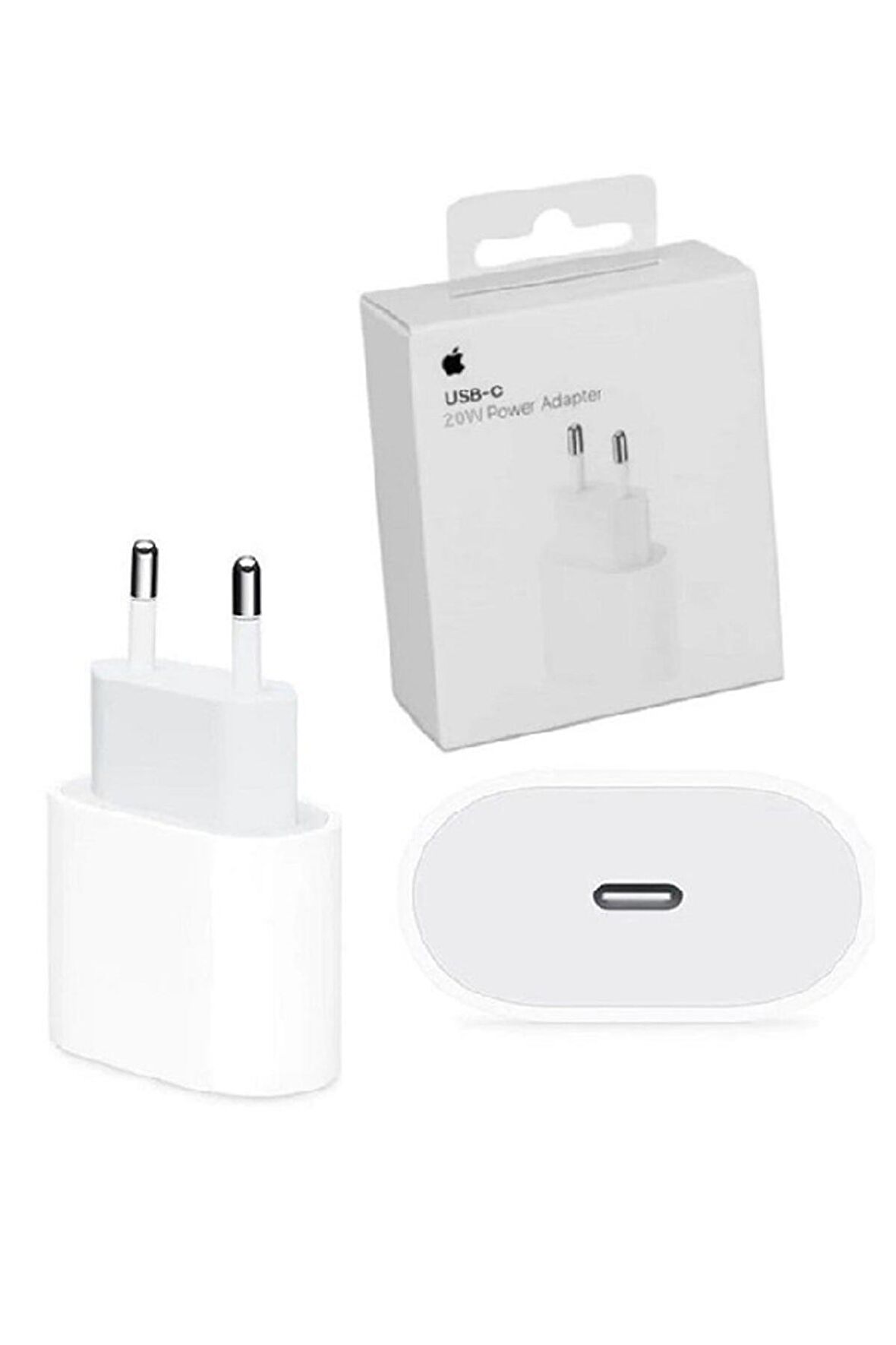 Apple MHJE3TU/A Type-C 20 Watt Hızlı Şarj Adaptörü Beyaz