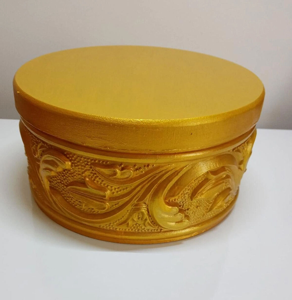 Ev Hediyesi Ofis Hediyesi Arkadaşa Doğum Günü Hediyesi Kabartmalı Ahşap Çok Amaçlı Saklama Kutusu-2