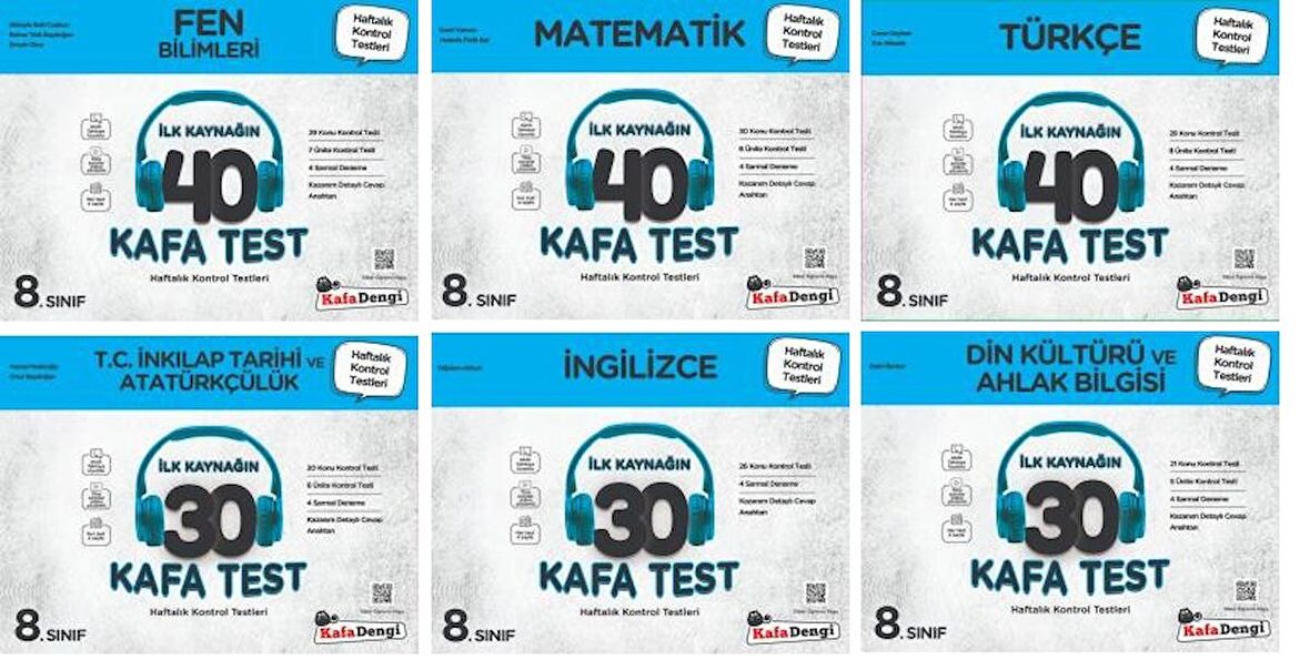 Kafadengi 8. Sınıf Lgs Kafa Test Seti 6 Test Tam Set 2023