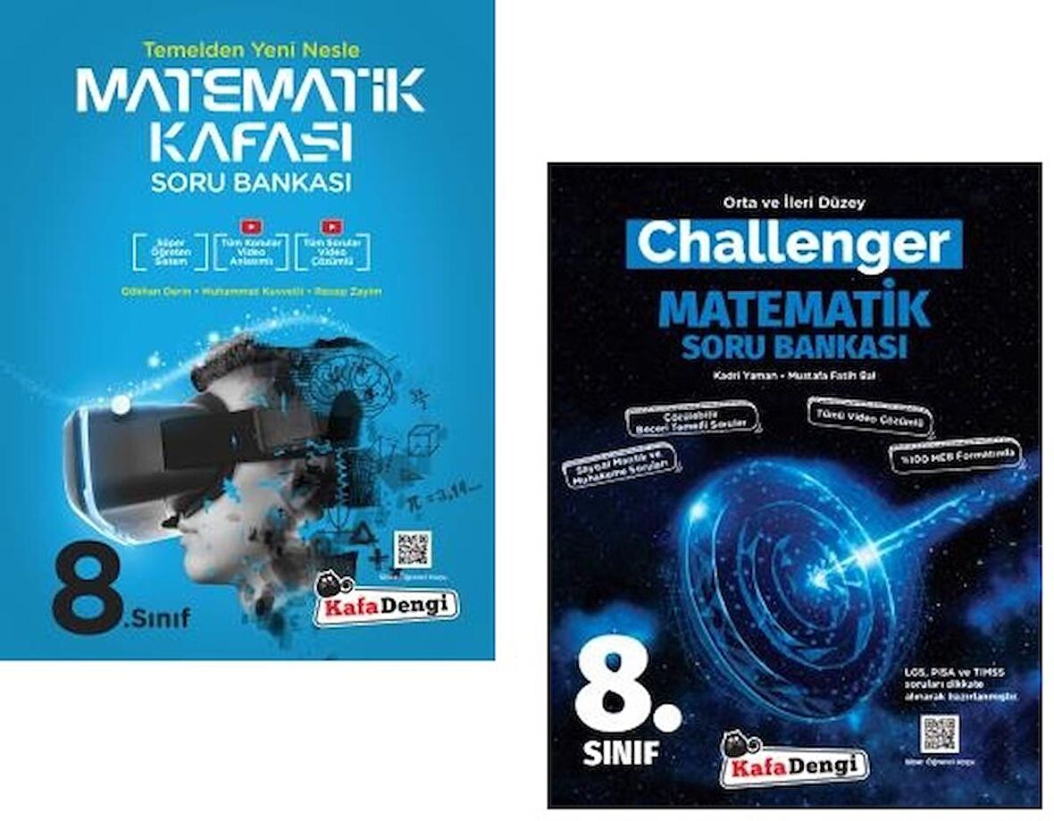 Kafadengi 8. Sınıf Lgs Matematik Kafası + Challenger Soru Seti 2 Kitap 2023