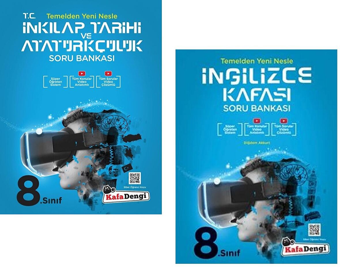 Kafadengi 8. Sınıf Lgs İngilizce + İnkılap Tarihi Kafası Soru Seti 2 Kitap 2023